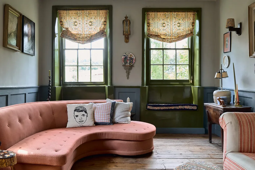 Царство принтів і орнаментів у дизайні яскравого георгіанського котеджу - Gallery image 17