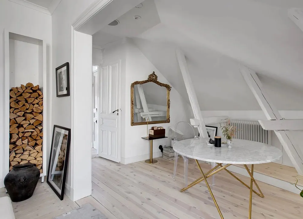 Prächtiger Design einer Dachstockwohnung in Schweden - Gallery image 6