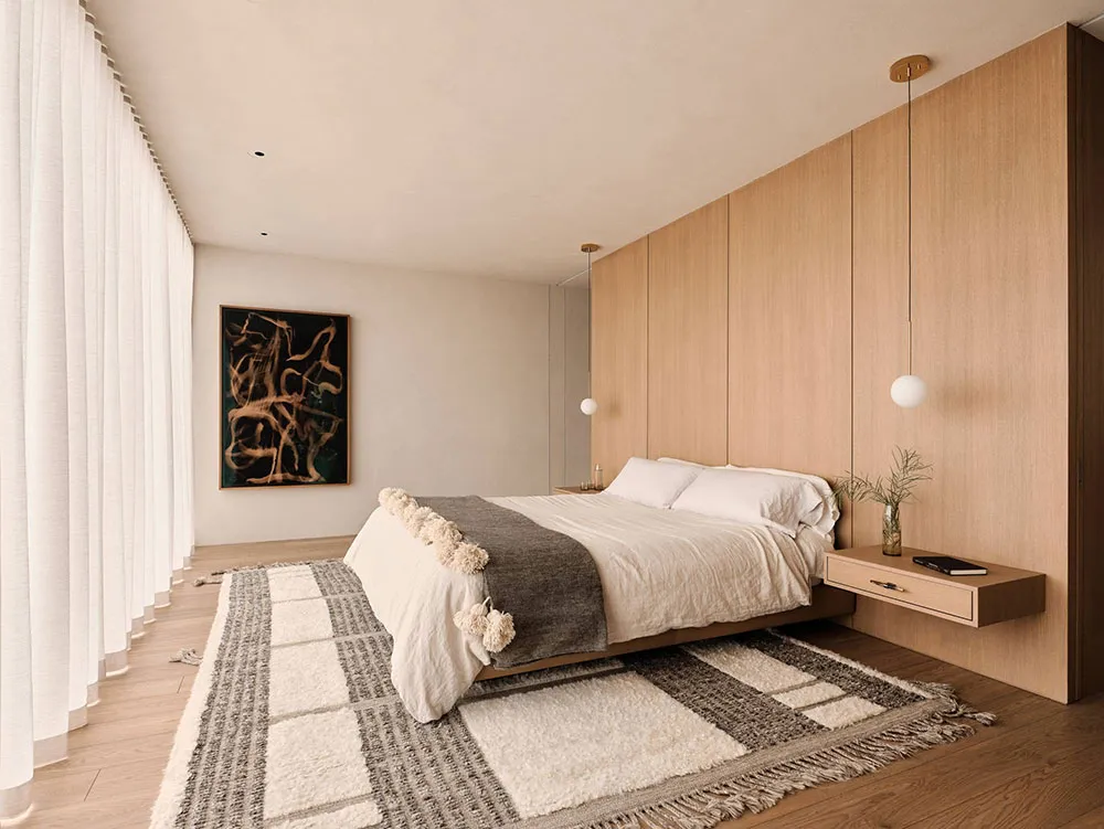 Необычный фасад і інтер'єр із багатьма текстурами: сучасний будинок у Каліфорнії - Gallery image 5