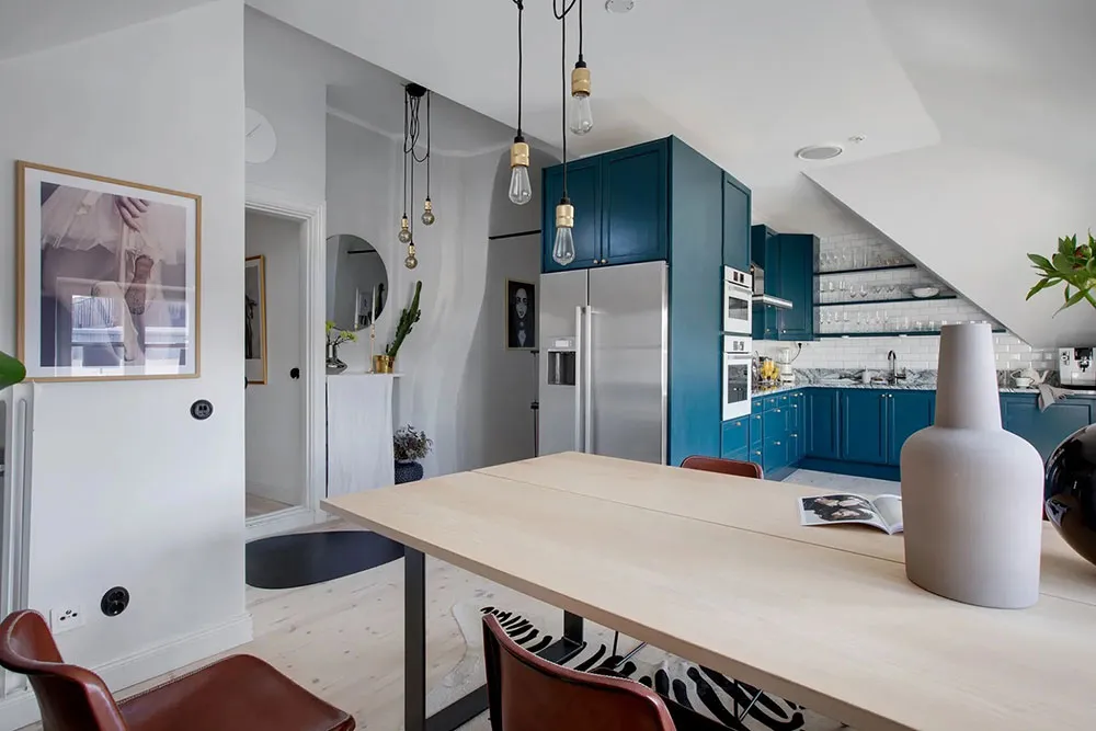 Prächtiger Design einer Dachstockwohnung in Schweden - Gallery image 10