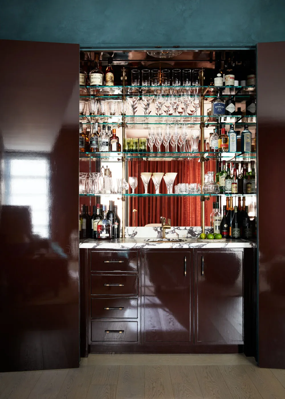 Earth and Water: Townhouse Interior in Unusual Color Palette in Brooklyn - Gallery image 5