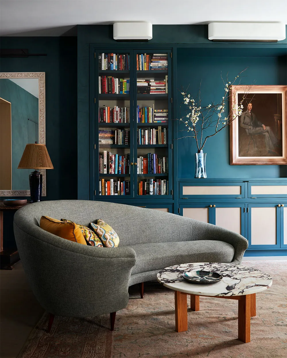 Earth and Water: Townhouse Interior in Unusual Color Palette in Brooklyn - Gallery image 1