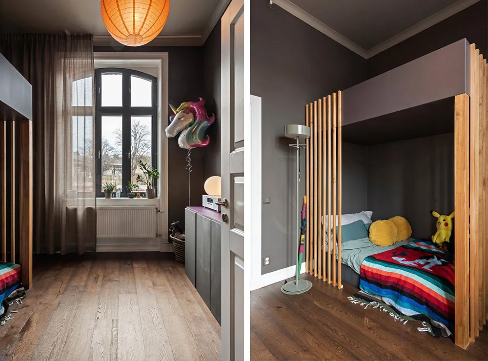 Atmospheric Gamma and Interesting Wall Decor in Swedish Apartment Design - Gallery image 25