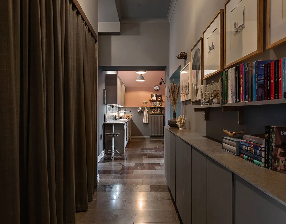 Atmospheric Gamma and Interesting Wall Decor in Swedish Apartment Design - Gallery image 22