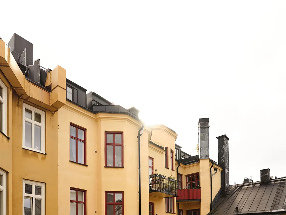 Légères touches pastel et mansarde : appartement à deux niveaux en Suède - Gallery image 4