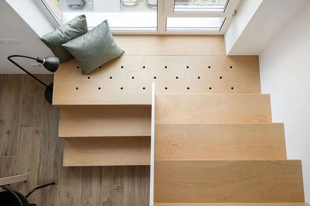 Маленька мансардна квартира з антресоллю в Києві (30 кв. м) - Gallery image 14