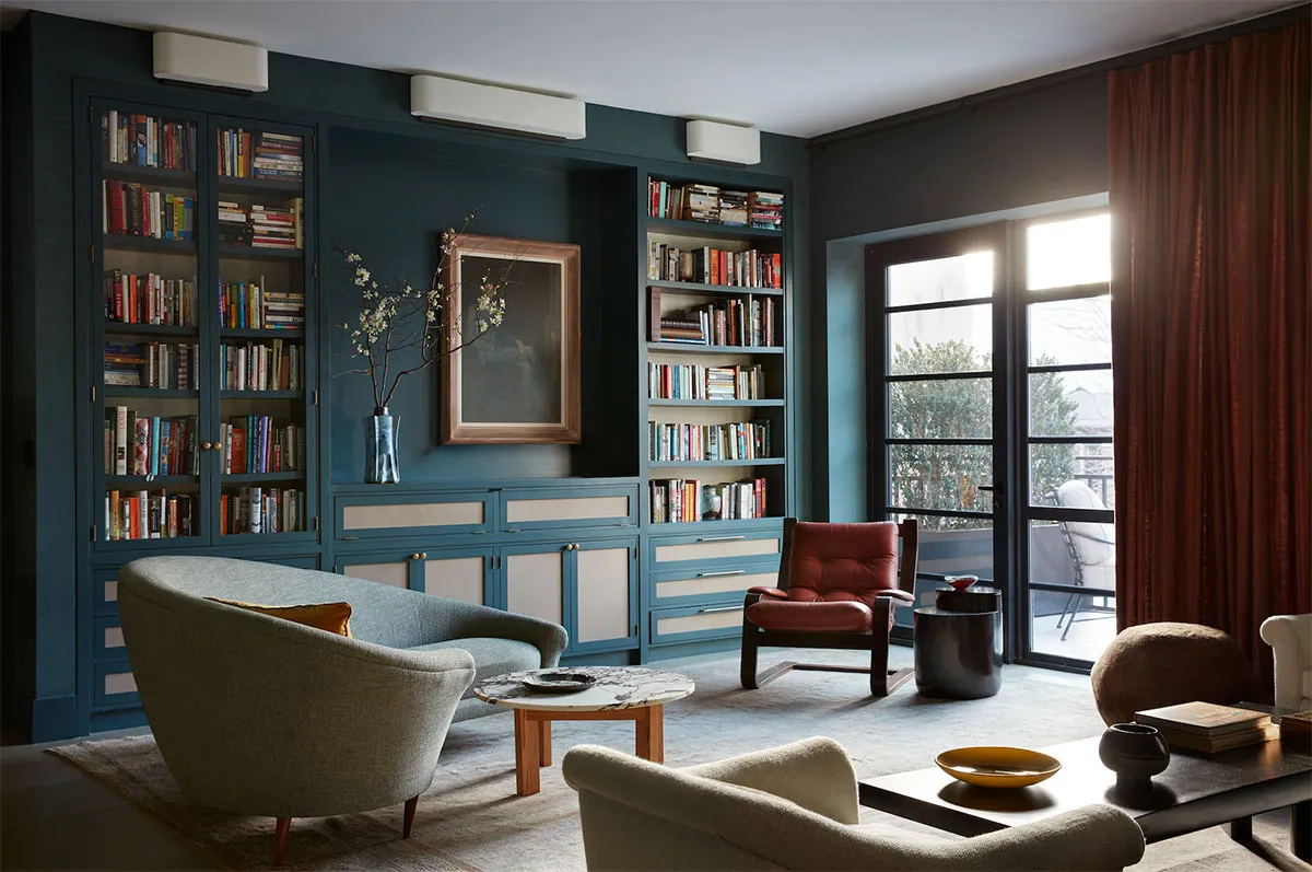 Earth and Water: Townhouse Interior in Unusual Color Palette in Brooklyn - Gallery image 2