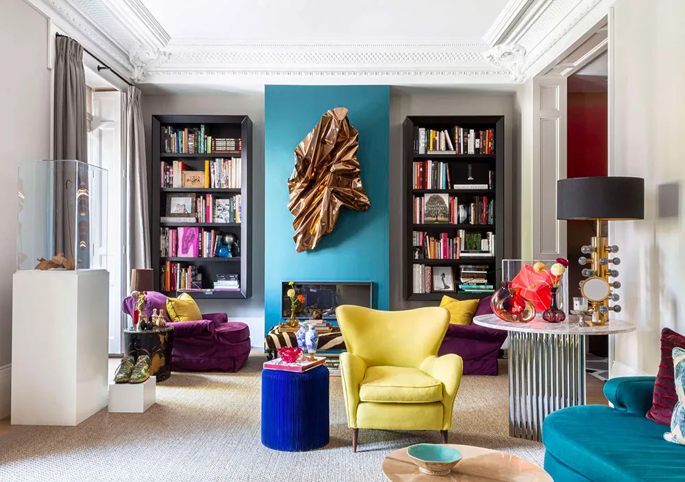 Mutiges Kunstwerk und reichhaltiger dekorativer Stil: Wohnung eines Designers in Madrid - Gallery image 4