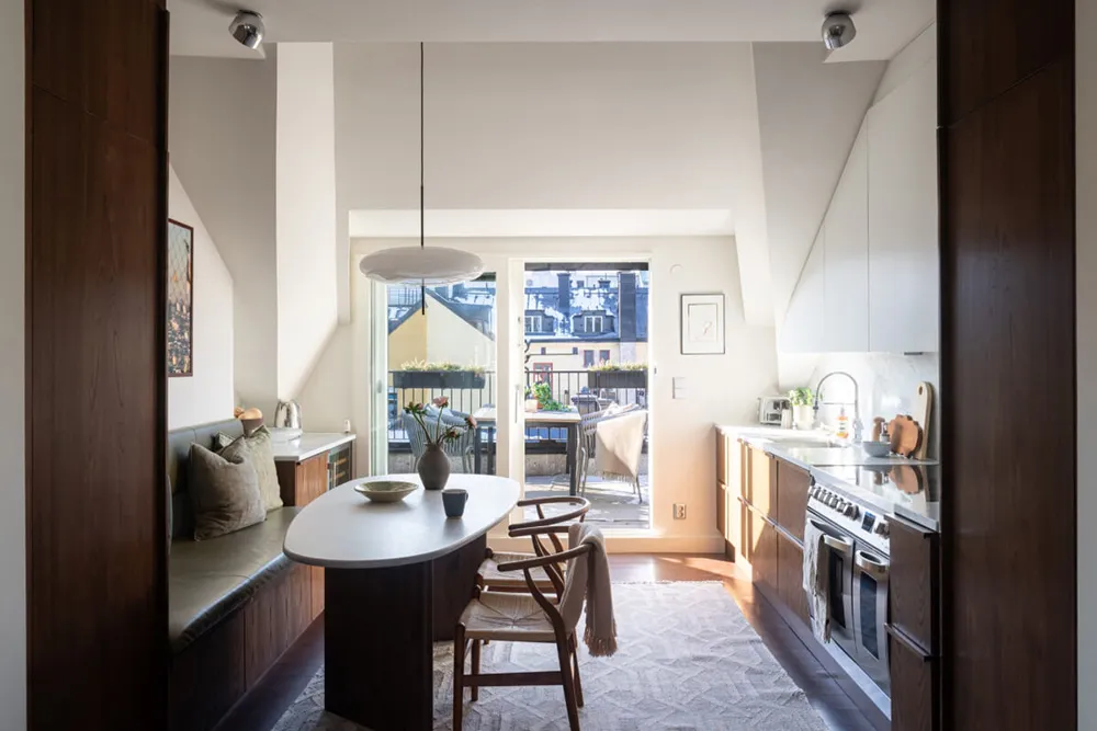 Luxury Interior of a Mansard Apartment in Stockholm - Gallery image 8