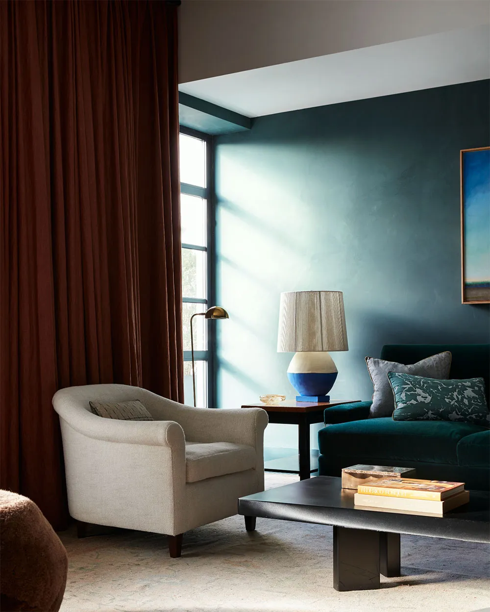 Earth and Water: Townhouse Interior in Unusual Color Palette in Brooklyn - Gallery image 4