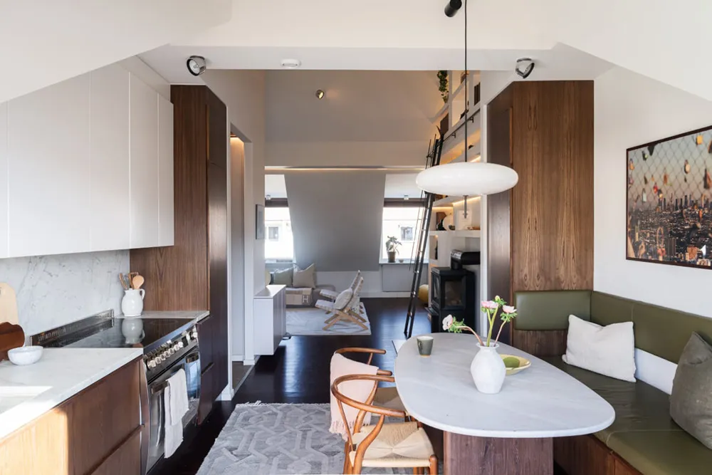 Luxury Interior of a Mansard Apartment in Stockholm - Gallery image 9