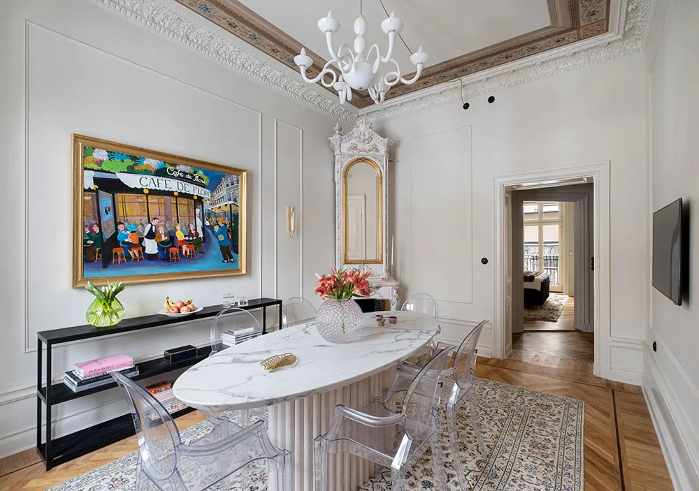 Techo pintado y ricura de molduras: la clásica moderna sueca - Gallery image 6