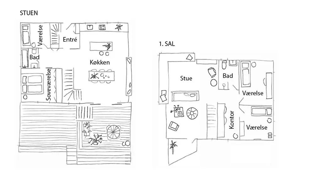 Refrescantes tonos azules en el exterior y diseño de casa en Dinamarca - Gallery image 22