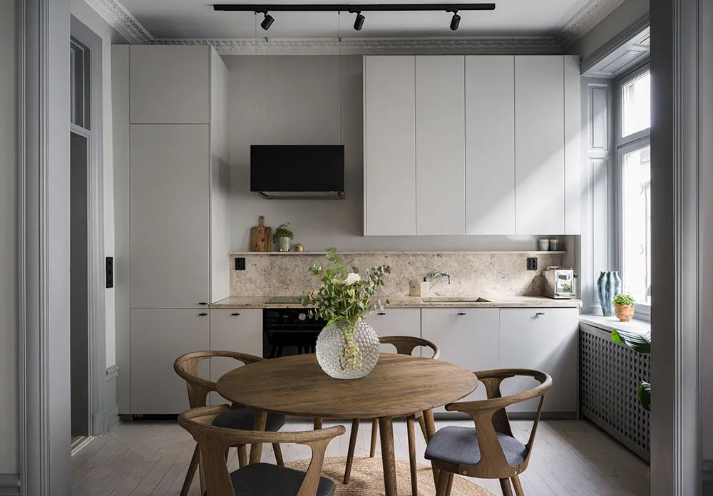 Красивый скандинавский интерьер в серо-бежевых тонах (72 кв. м) - Gallery image 3