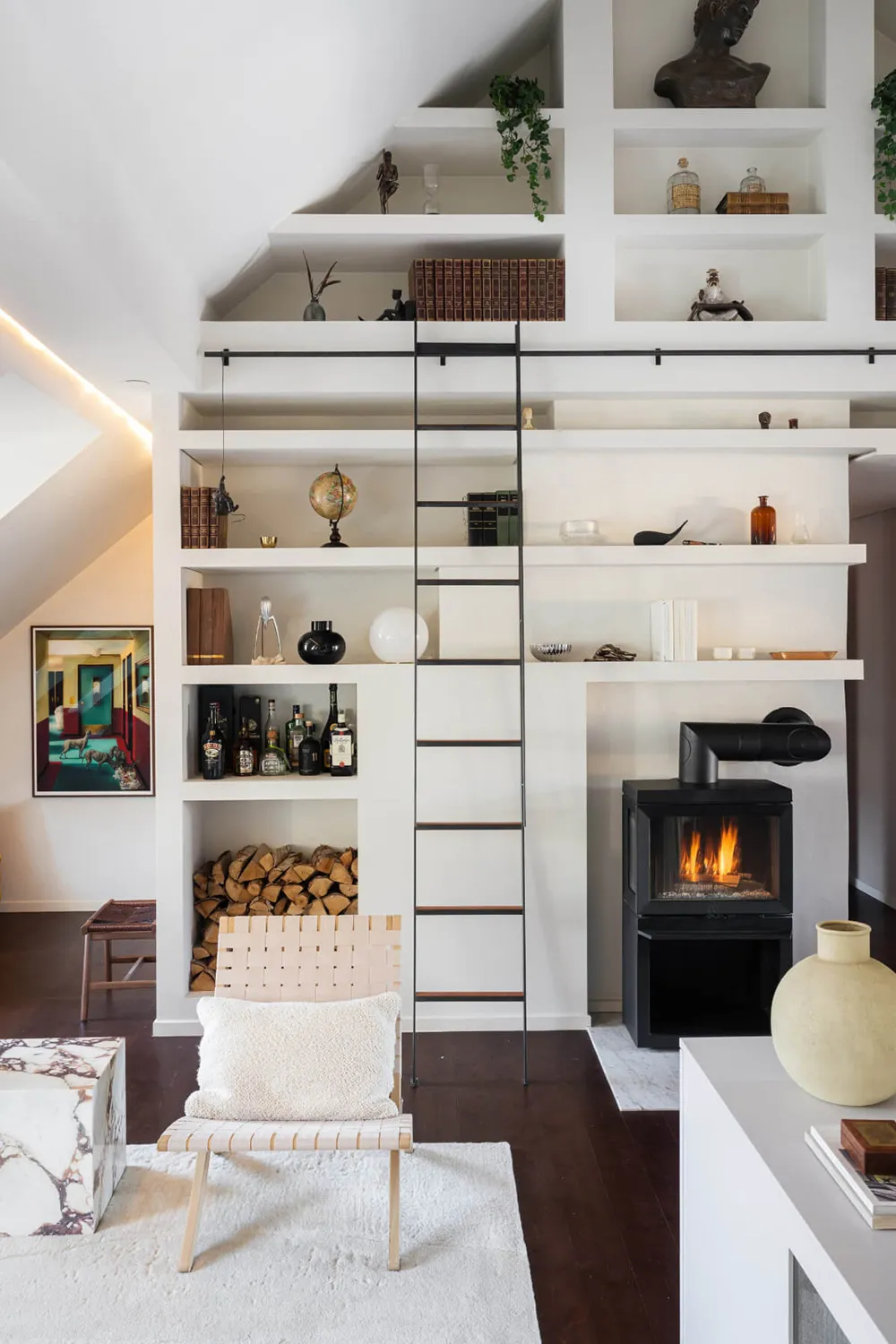 Luxury Interior of a Mansard Apartment in Stockholm - Gallery image 6