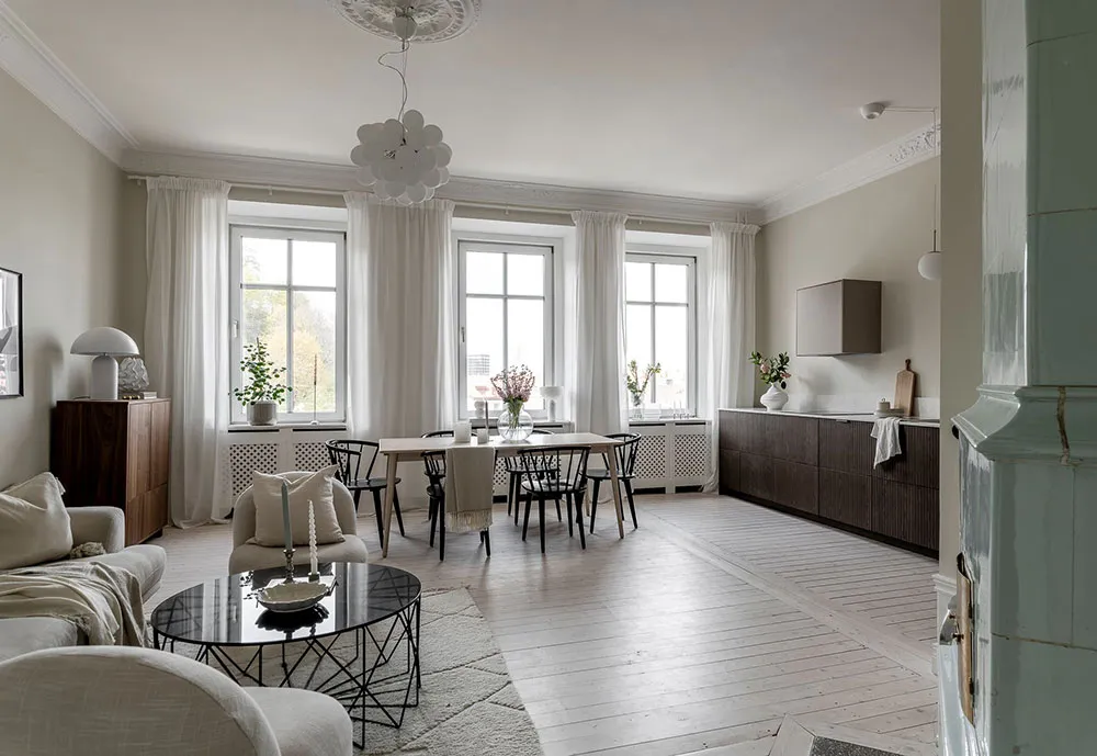 Стильная деревянная кухня и мягкая цветовая гамма: красивая квартира в Гётеборге (91 кв. м) - Gallery image 12