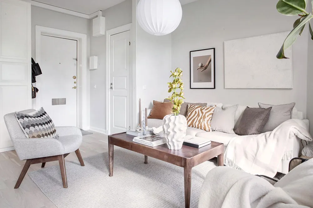 Intérieur scandinave doux, caressé par le soleil (49 m²) - Gallery image 4