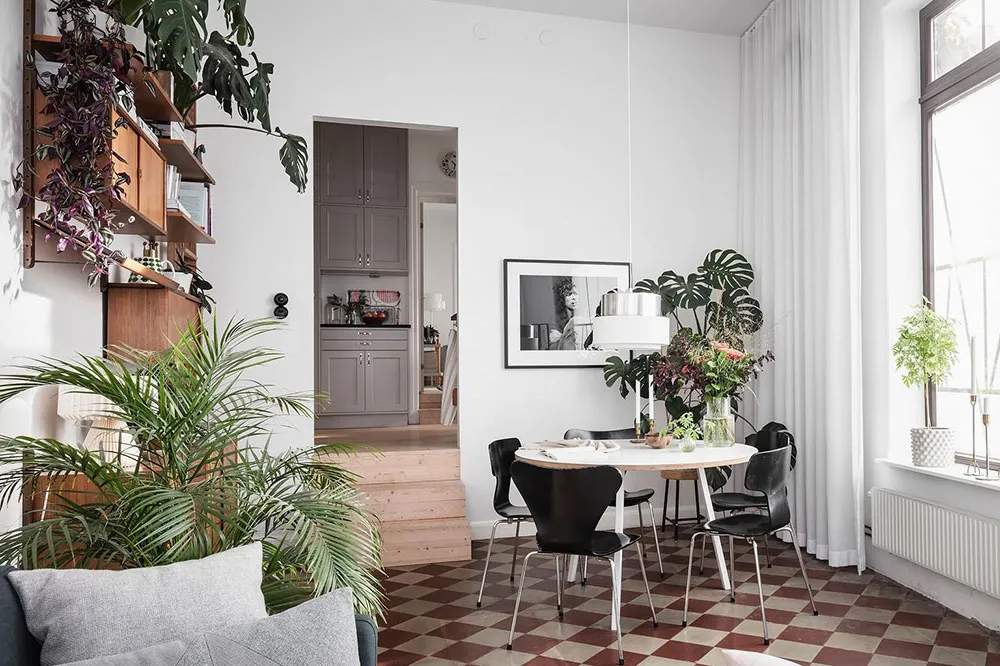 Appartement original avec sol d'échecs au rez-de-chaussée à Göteborg (93 m²) - Gallery image 9