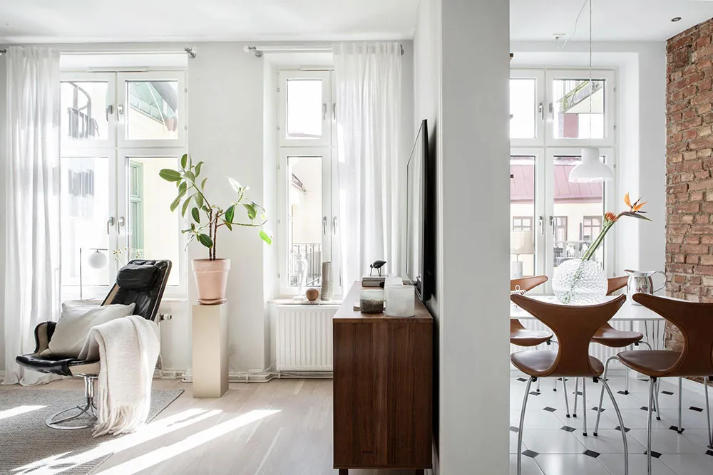 Intérieur scandinave doux, caressé par le soleil (49 m²) - Gallery image 6