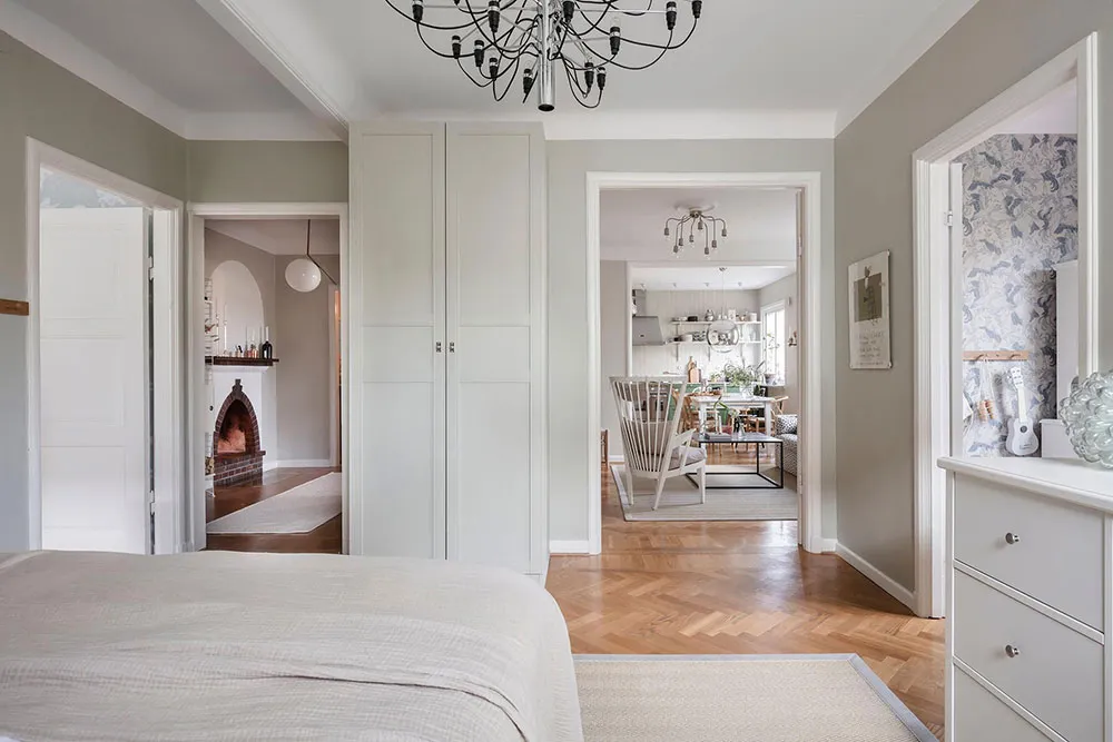 Schlafsofa in Punktmuster und Noten von gemütlichem Country-Stil: Wohnung in Göteborg (90 qm) - Gallery image 17