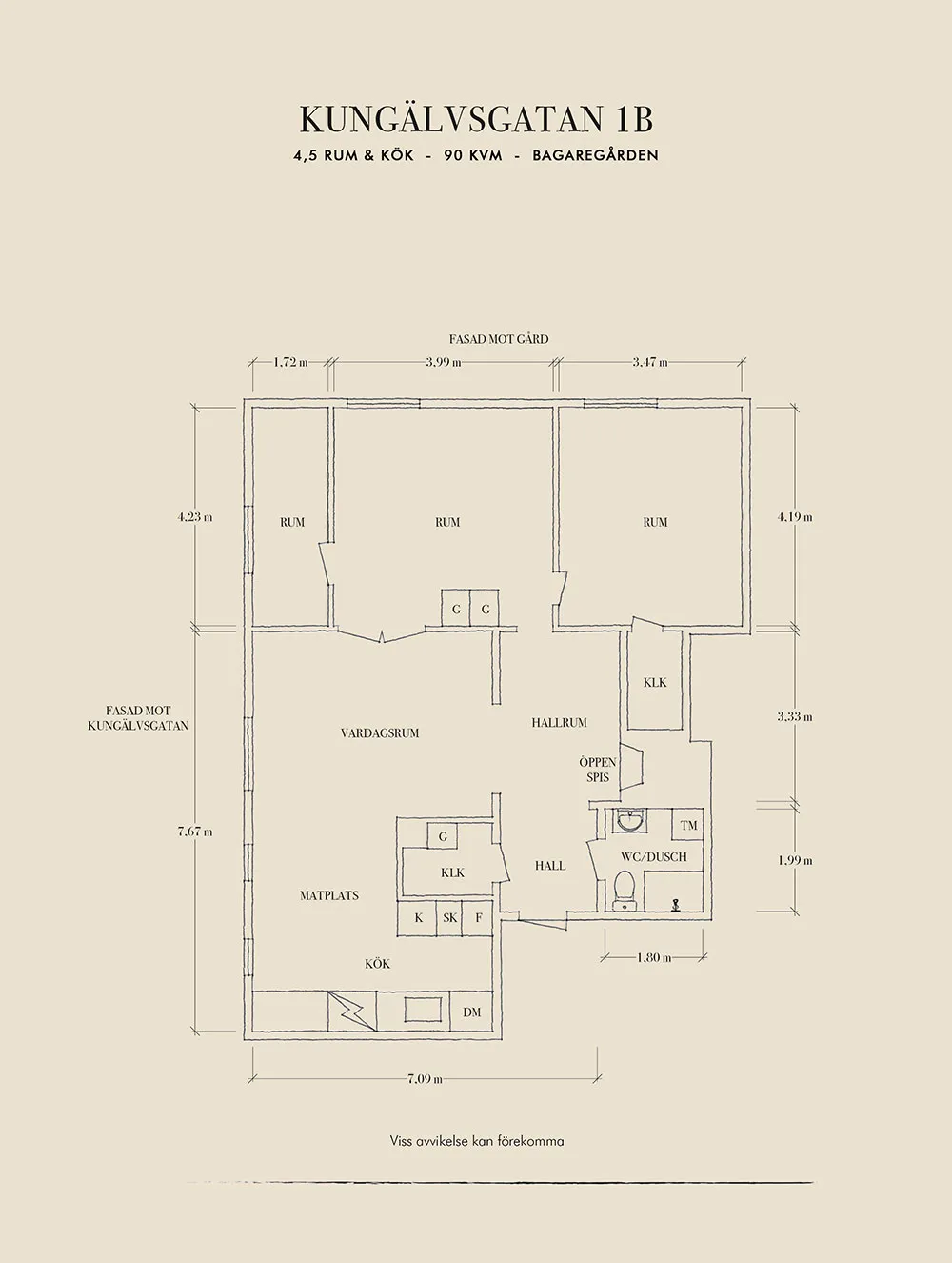 Schlafsofa in Punktmuster und Noten von gemütlichem Country-Stil: Wohnung in Göteborg (90 qm) - Gallery image 33