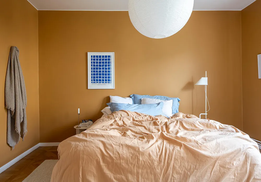 Acentes cálidos de terracota y otros en el diseño de un apartamento pequeño (49 m²) - Gallery image 6