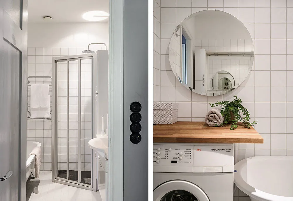 Светлая квартира в Стокгольме с роскошным французским окном - Gallery image 15