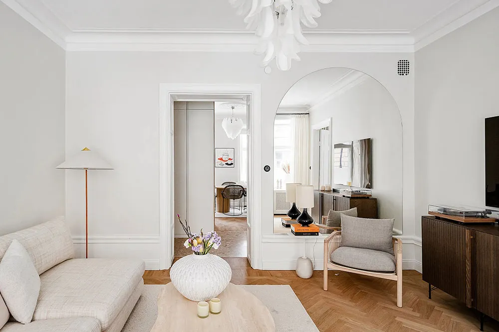 Weicher und eleganter Interior in Milchtonen in Schweden (75 qm) - Gallery image 7