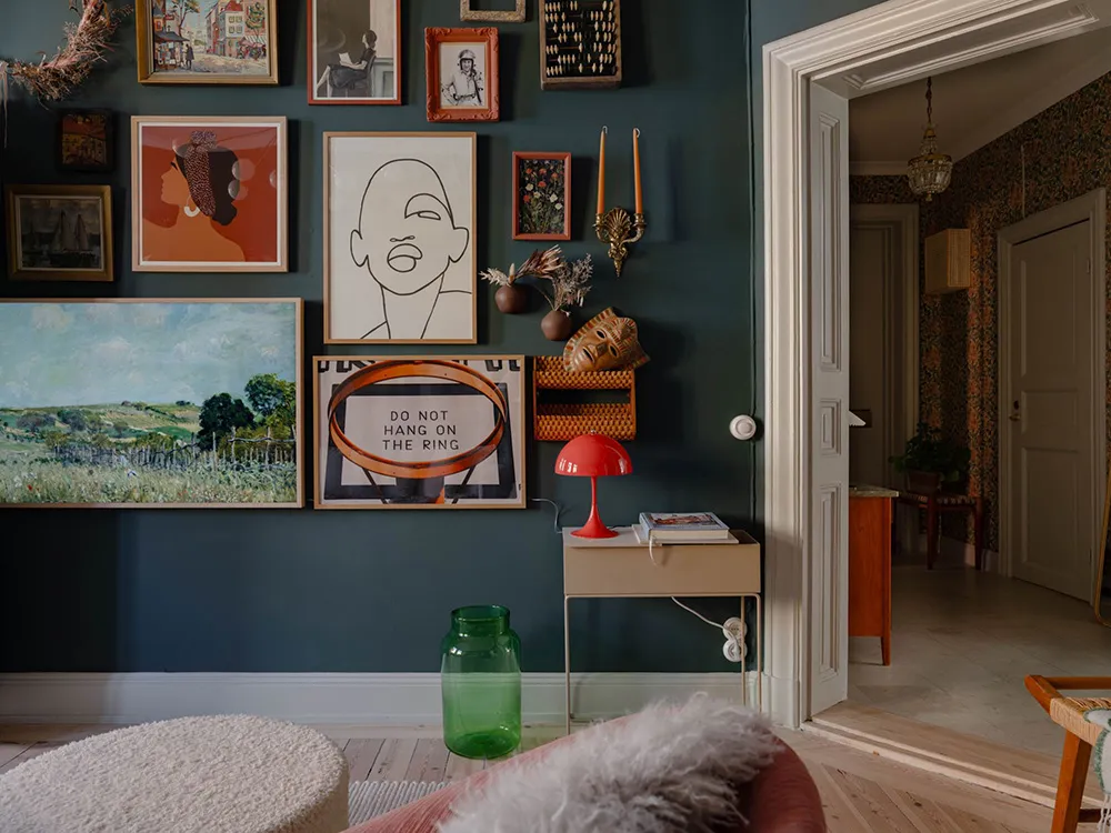 Atmosphärische Wohnzimmer und rosa Schlafzimmer: Wohnung in Stockholm (83 qm) - 17
