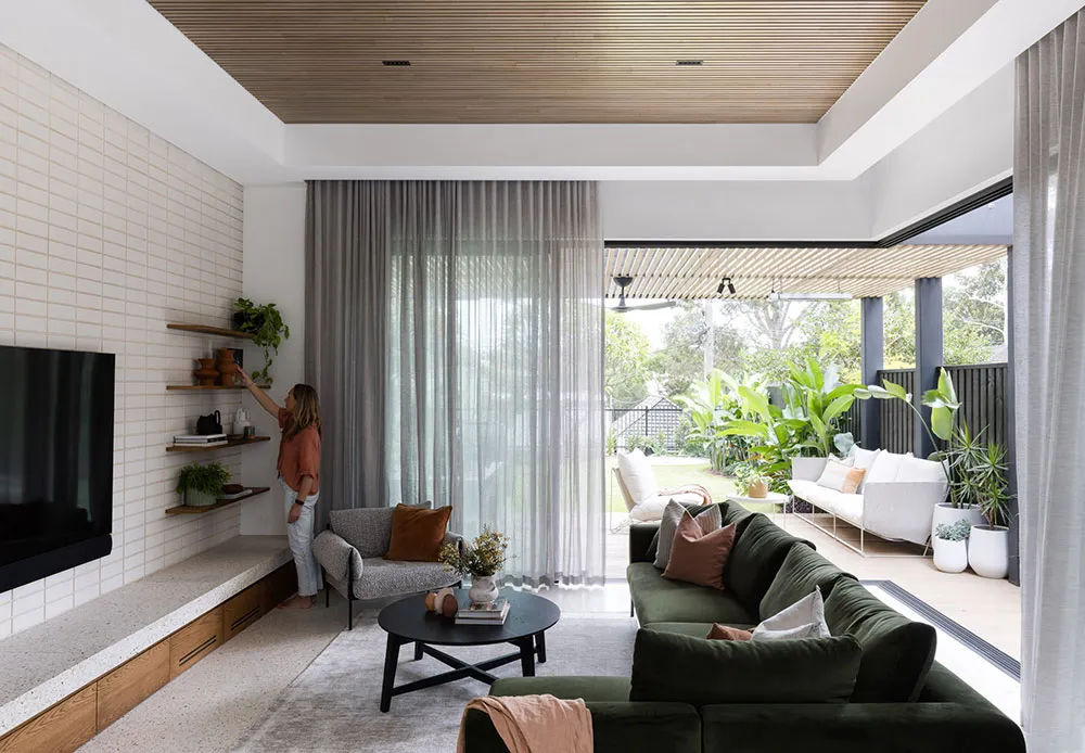 Weißer Backstein und grüne Akzente: Frischer Design-Stil eines Hauses in Sydney - Gallery image 21