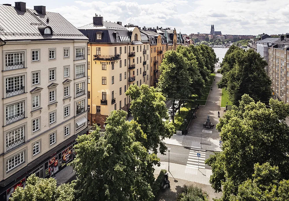 Светлая квартира в Стокгольме с роскошным французским окном - Gallery image 17