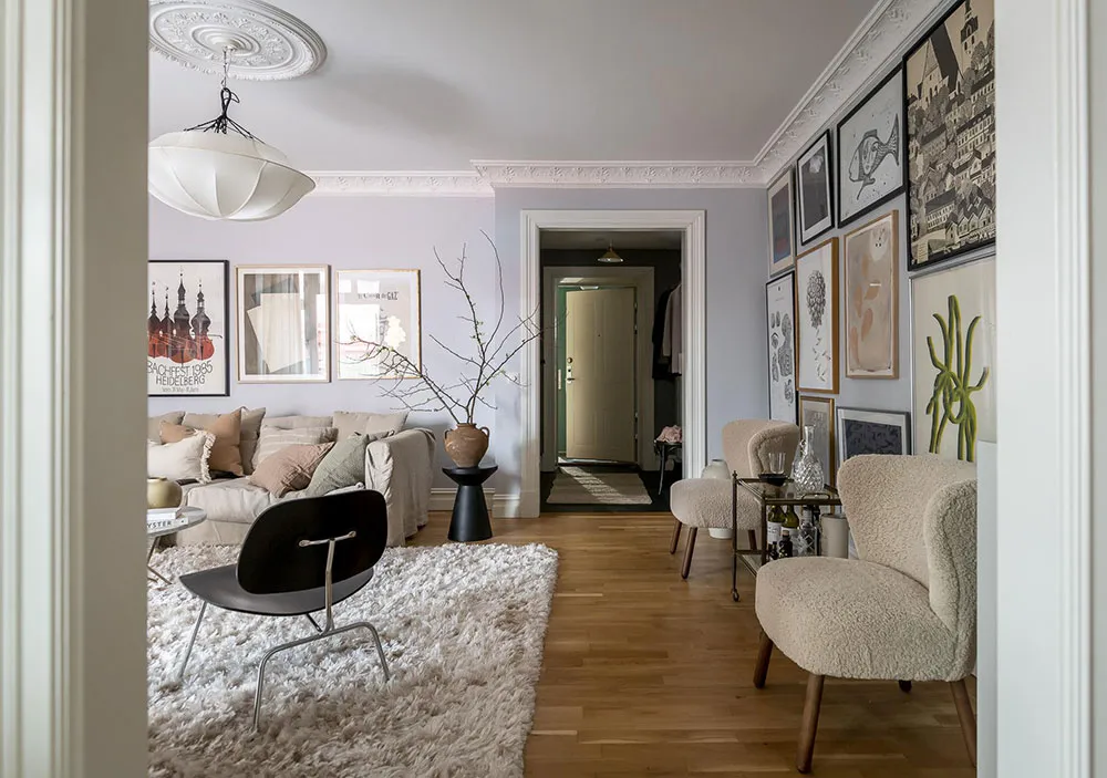 Настінна галерея та приємні прохолодні відтінки: квартира в Гетеборзі (63 кв. м) - Gallery image 24