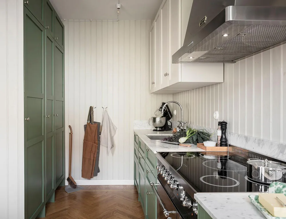 Schlafsofa in Punktmuster und Noten von gemütlichem Country-Stil: Wohnung in Göteborg (90 qm) - Gallery image 5