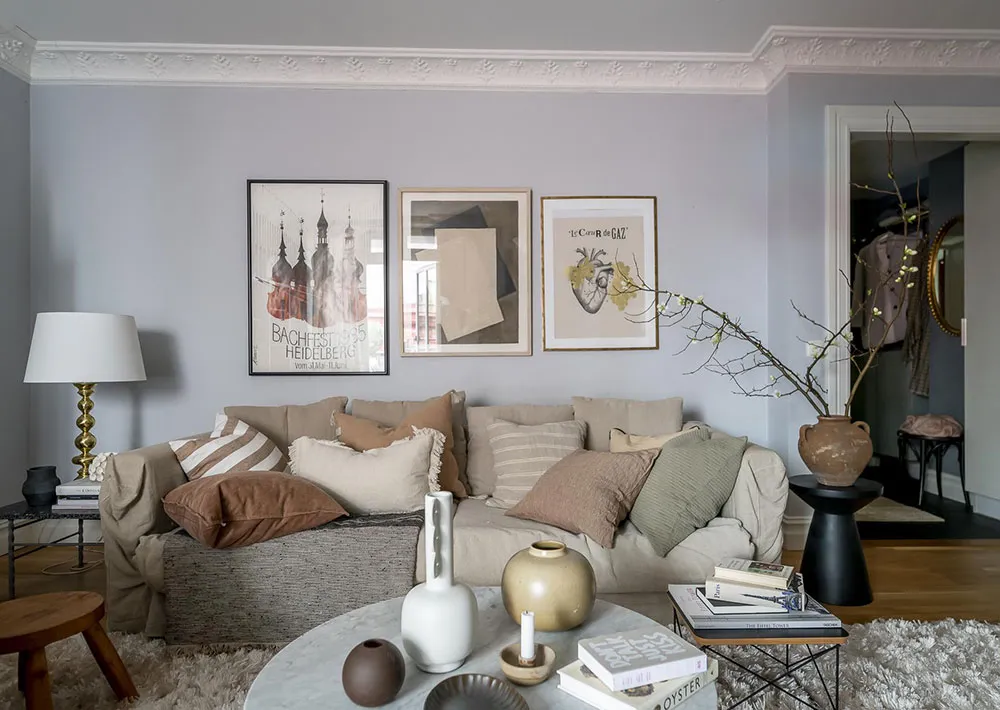 Настінна галерея та приємні прохолодні відтінки: квартира в Гетеборзі (63 кв. м) - Gallery image 6