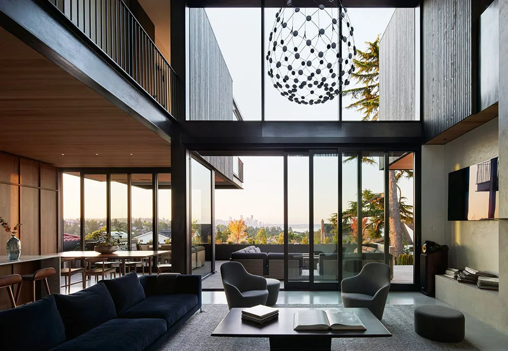 Современный дизайн во всей красоте: стильный и уютный дом с бассейном в Сиэтле - Gallery image 3