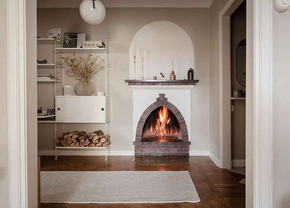 Schlafsofa in Punktmuster und Noten von gemütlichem Country-Stil: Wohnung in Göteborg (90 qm) - Gallery image 11