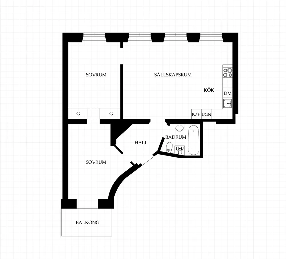 Teintes agréables de jaune dans un appartement scandinave lumineux (66 m²) - Gallery image 26