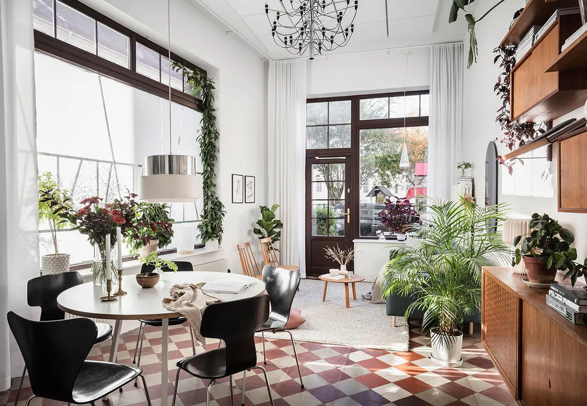 Appartement original avec sol d'échecs au rez-de-chaussée à Göteborg (93 m²) - Gallery image 2