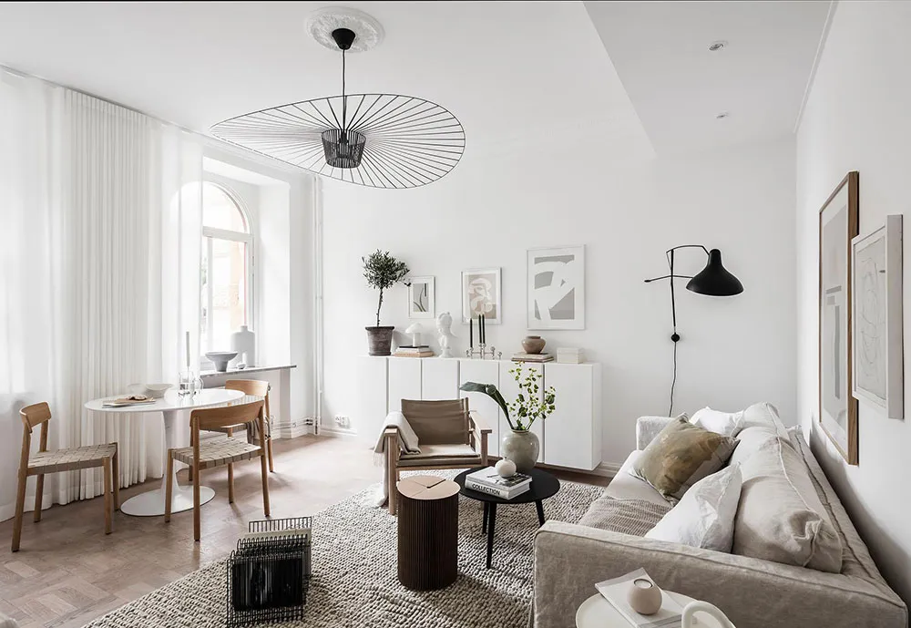 Красивая маленькая квартира с арочным окном в Швеции (36 кв. м) - Gallery image 3