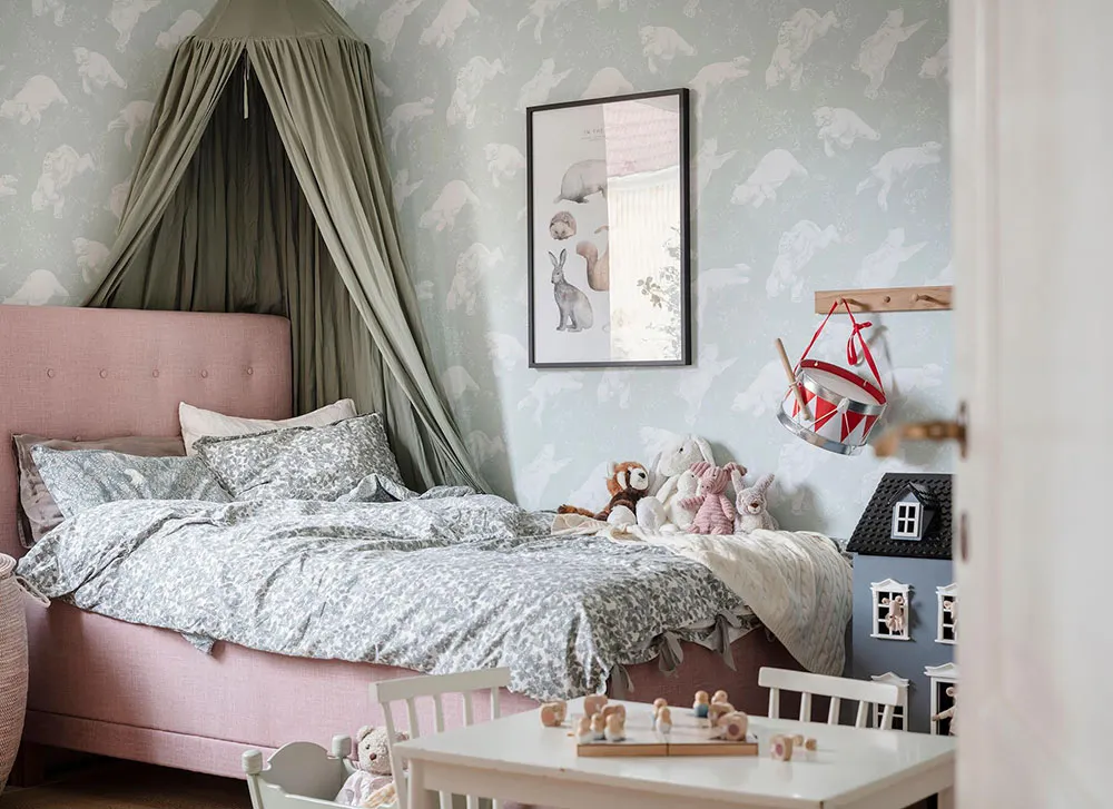 Schlafsofa in Punktmuster und Noten von gemütlichem Country-Stil: Wohnung in Göteborg (90 qm) - Gallery image 20