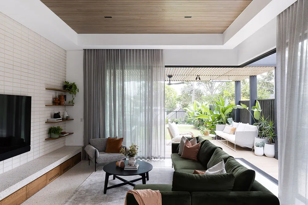 Weißer Backstein und grüne Akzente: Frischer Design-Stil eines Hauses in Sydney - Gallery image 9