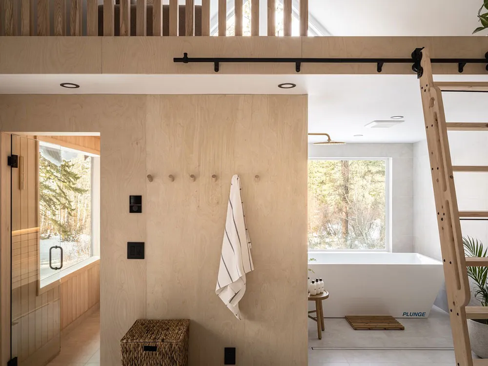 आधुनिक जंगली कैबिन वीकेंड के लिए किराये पर उपलब्ध है। - Gallery image 18