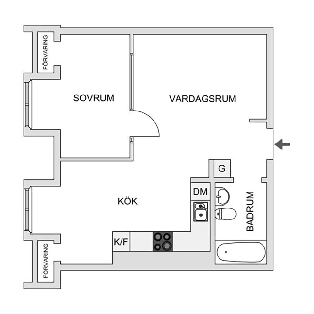 Stylowa mieszkania na dachu z belkami i czarnymi akcentami w dekoracji (45 m²) - 17