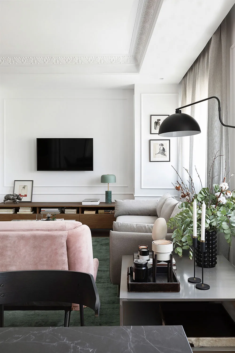 Elegante estilo mid-century en el diseño de un apartamento en Barcelona - Gallery image 10