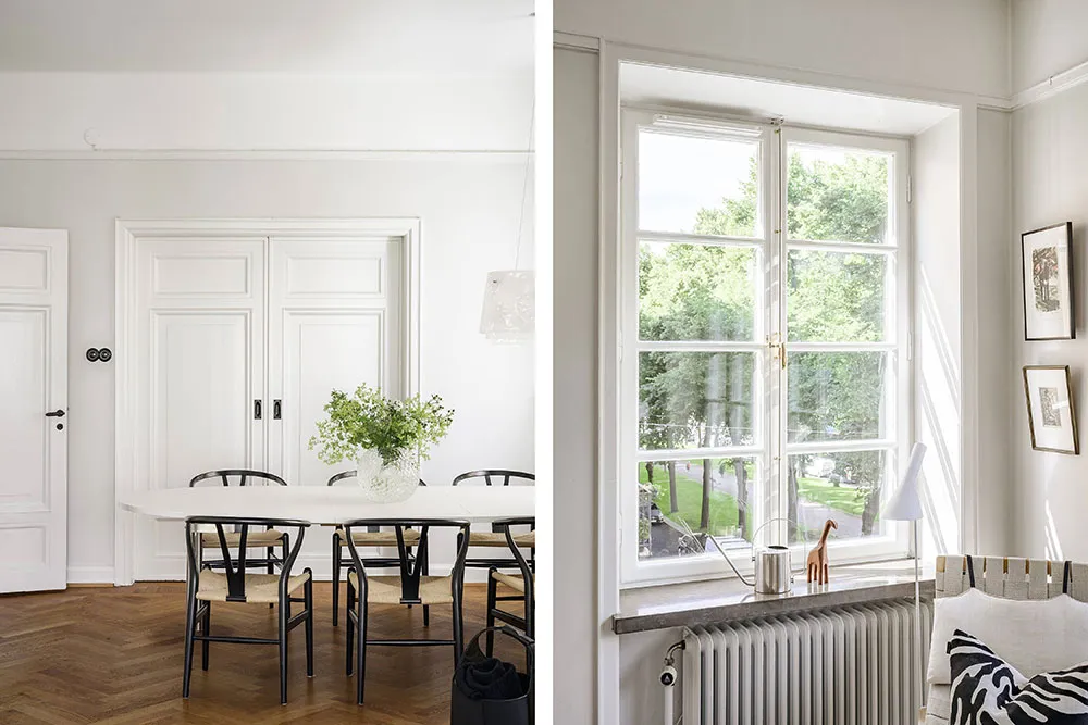 Светлая квартира в Стокгольме с роскошным французским окном - Gallery image 4