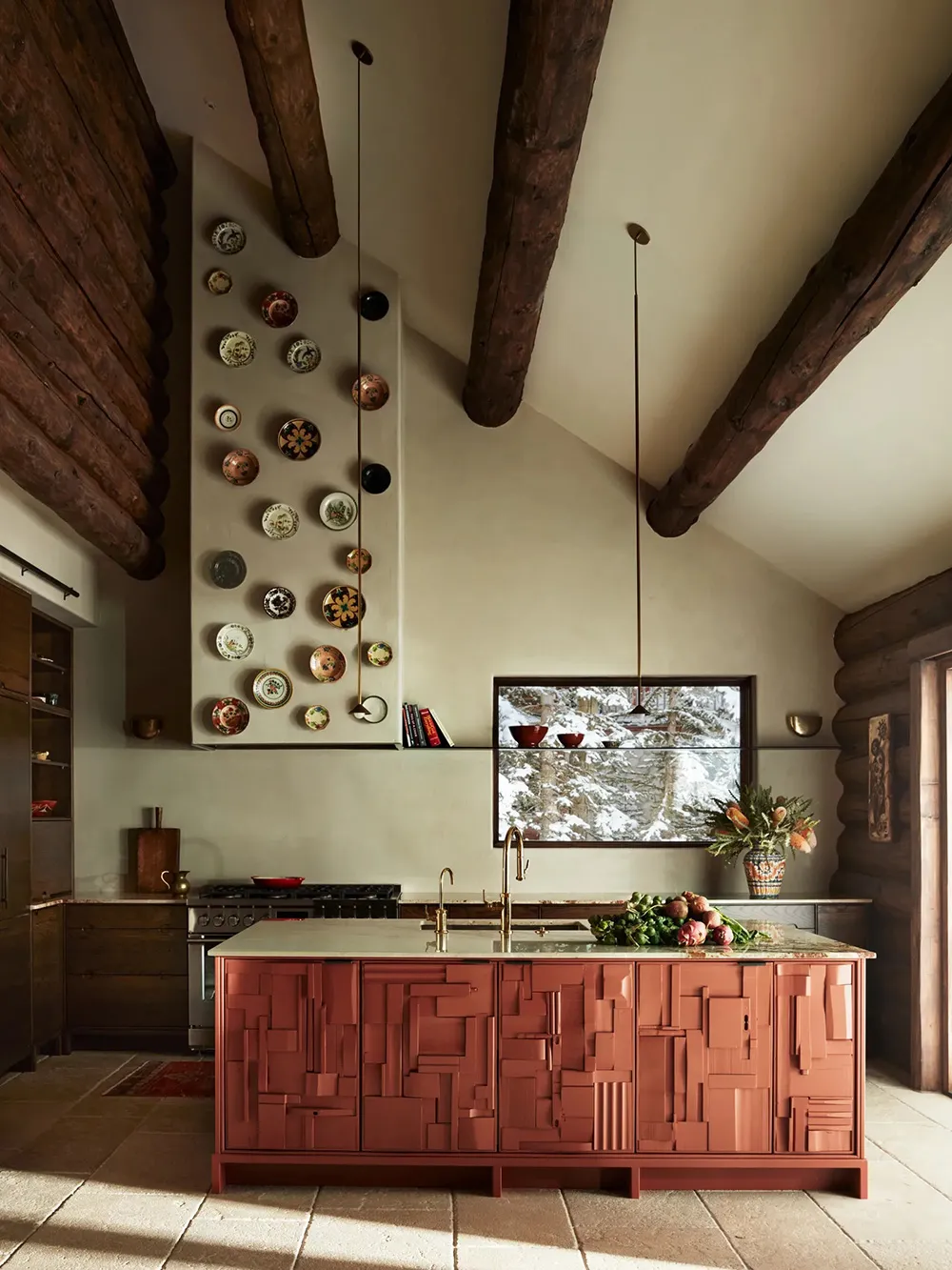 Eclectic Interior of a Log Cabin House in Colorado Mountains - Gallery image 1