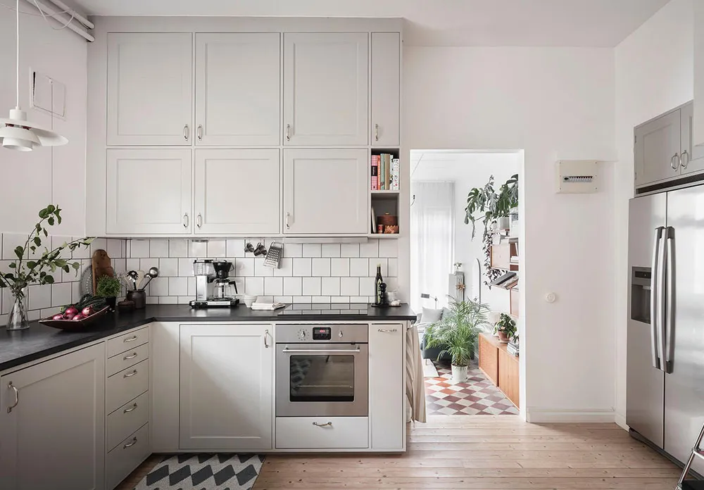 Appartement original avec sol d'échecs au rez-de-chaussée à Göteborg (93 m²) - Gallery image 14