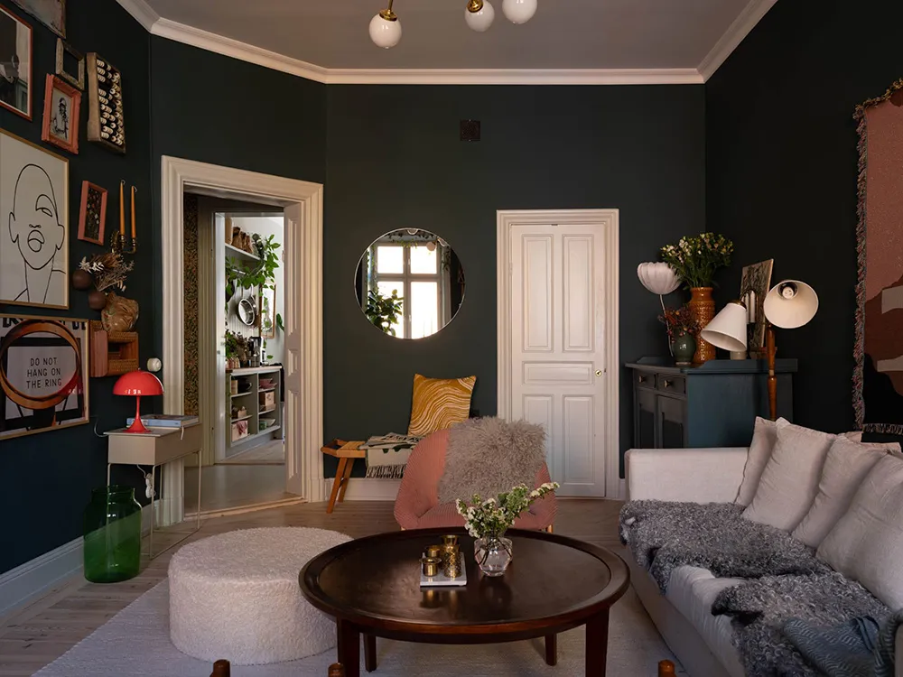 Atmosphärische Wohnzimmer und rosa Schlafzimmer: Wohnung in Stockholm (83 qm) - 16