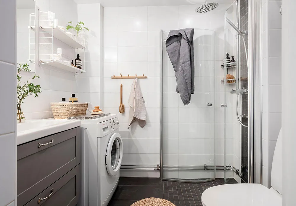 Schlafsofa in Punktmuster und Noten von gemütlichem Country-Stil: Wohnung in Göteborg (90 qm) - Gallery image 27