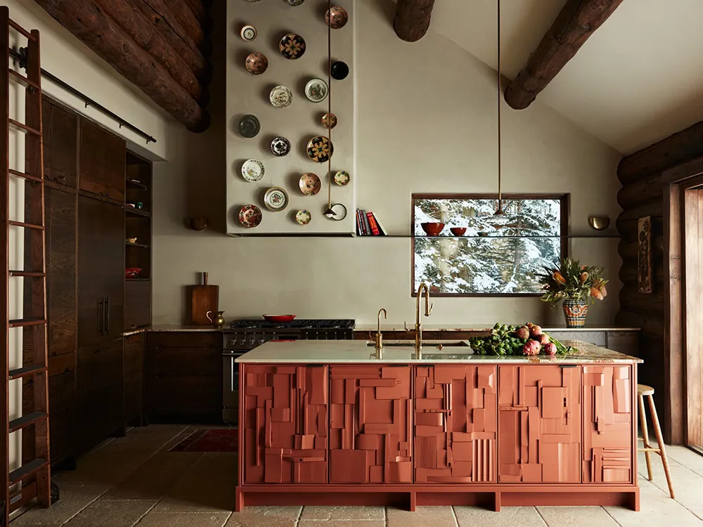 Eclectic Interior of a Log Cabin House in Colorado Mountains - Gallery image 5